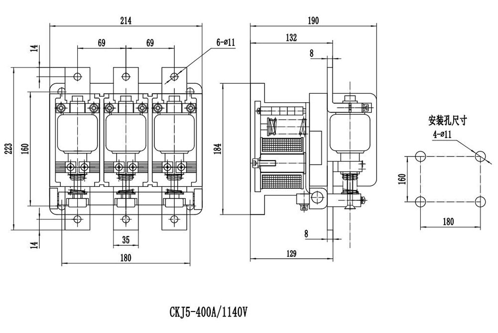 CKJ5-400/1140Vս|