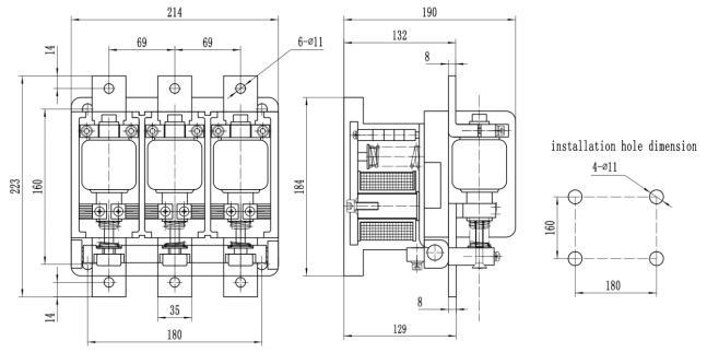 ckj5-400a/1140 vacuum contactor